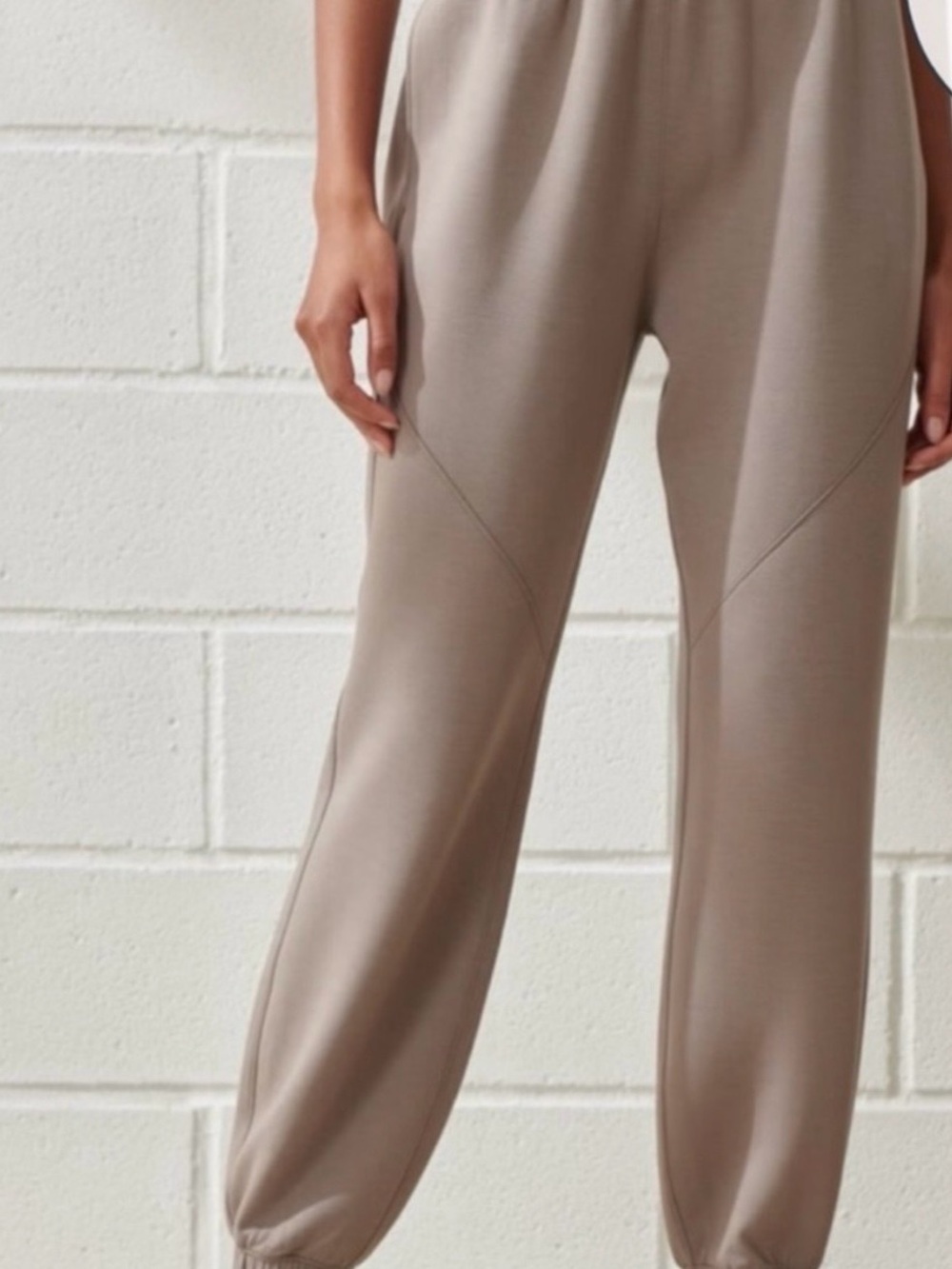 Abercrombie & Fitch Light taupe YPB neoknit Jogger Pants